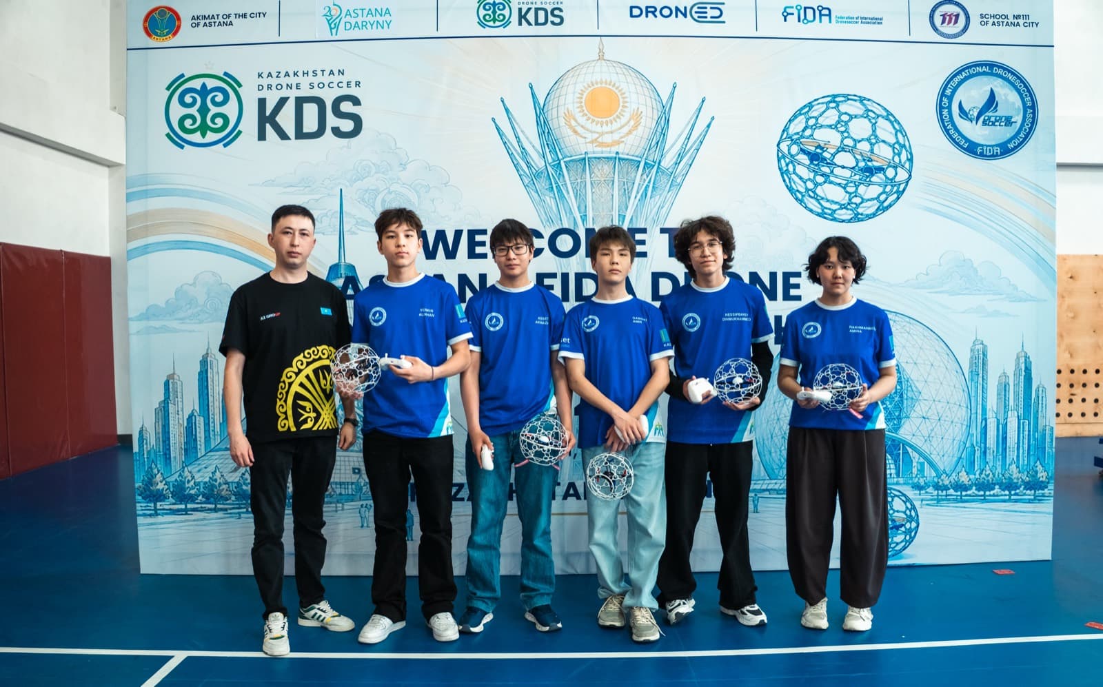 Команда KDSA на Astana FIDA Drone Soccer Championship